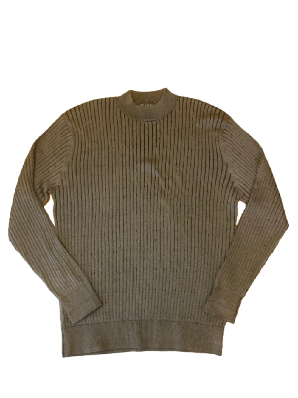 Men's Tulliano Silk Cotton Blend Sweater Brown Size L